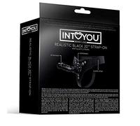 Intoyou Bdsm Line Mistress Arnés Elástico con Dildo de Silicona de 20 cm Negro 230 g