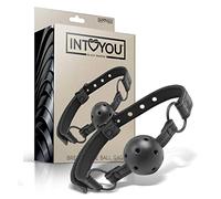 Intoyou Black Shadow Mordaza Ajustable de Bola Traspirable Cuero Vegano 100 g
