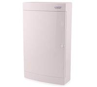 Intratec Cuadro Eléctrico de Superficie 3 Fila - IP40 Caja de Distribución para 36 Módulos con Puerta Blanca para una Instalación Fácil en Hogar y Comercio - 485 x 287 x 112 mm