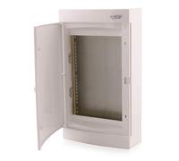 Intratec distribuidor de comunicación de superficie, IP40 - Distribuidor multimedia para hogar completamente conectado, armario para sistemas multimedia, 287 x 485 x 112 mm, blanco