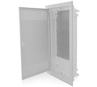 Intratec distribuidor de comunicación empotrado, IP40 - Distribuidor multimedia para hogar completamente conectado, serie DIXBOX-XT, armario para sistemas multimedia, 592 x 346 x 92 mm, blanco