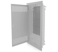 Intratec distribuidor de comunicación empotrado, IP40 - Distribuidor multimedia para hogar completamente conectado, serie DIXBOX-XT, armario para sistemas multimedia, 717 x 346 x 92 mm, blanco