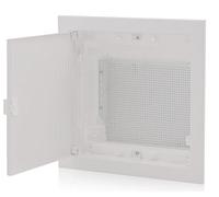 Intratec distribuidor de comunicación empotrado, IP40 - Distribuidor multimedia para hogar completamente conectado, serie DIXBOX-XT, armario para sistemas multimedia, 317 x 346 x 92 mm, blanco