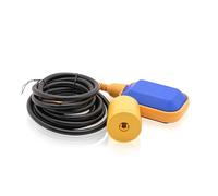 Intratec Interruptor de Flotador 3m 250V 16A IP68 - Control Automático de Nivel de Agua para Bombas de Agua, Tanques y Bombas Sumergibles - Detector de Agua con Instalación Fácil - 3x1mm²