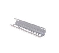 Intratec - Panel de distribución de 12 puertos Keystone RJ45 para distribuidor multimedia y armario de red, color gris claro