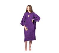 Intrepid Outdoors Toalla de Playa para Cambiar de Ropa - 100% Algodón, Poncho para Surf, natación, triatlón, Actividades de Interior y Exterior - Adultos (Purpura)