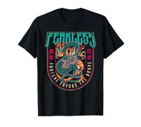 Intrépido Dragón Japonés Tokio Streetwear Kanji Urban Art Camiseta