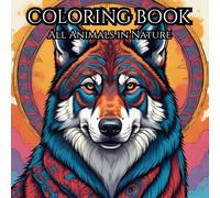 Intricate Animal Designs for Mindful Coloring: A Calming Journey Through Wildlife and Wilderness