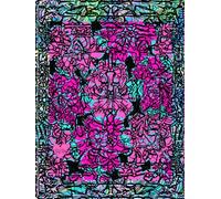 Intricate Escapes, Magenta And Turquoise, Star-Detailed Page, 8x11, Hardcover Journal, Art Pad, Sketchbook, Drawing Book: Made With Hand-Drawn And ... By: Artist Mary Elisabeth Linder @ MaryEMade