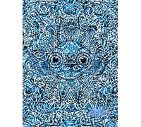 Intricate Hidden Goldfish, Blue Intricate Ocean, Bubble-Detailed, 8x11 Page, Hardcover Journal, Art Pad, Sketchbook, Drawing Book: Created With ... By: Artist Mary Elisabeth Linder @ MaryEMade