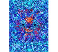 Intricate Hidden Goldfish, Blue Intricate Ocean, Bubble-Detailed, 8x11 Page, Hardcover Journal, Art Pad, Sketchbook, Drawing Book: Created With ... By: Artist Mary Elisabeth Linder @ MaryEMade