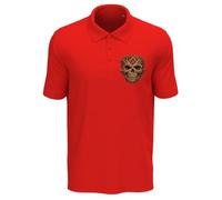 Intricate Skull Formed by Twisting Branches - Polo de algodón para hombre, color rojo, rosso, L
