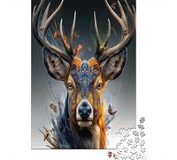 IntriGatoe Patrón de Mandalas Cornamentas Grandes y Coloridas Rompecabezas Puzzle,70x50cm/1000pcsAdulto Juego EduGatoivo Decoración del Hogar