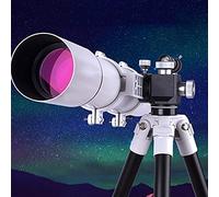 Introducción a la astronomía al Aire Libre, para Adultos y niños, Refractor de Distancia Focal de 700 mm, Ocular de 10 mm/20 mm, trípode y Soporte para Smartphone.