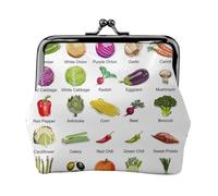 Introducción de varias carteras de verduras para mujer, monedero para mujer, cartera pequeña para mujer, adecuada para mujeres, elegante y personalizada, Negro -, Talla única, Art Deco