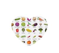 Introducción de varias hojas de ambientador de coche con impresión de verduras, 10 hojas colgantes perfumadas para coche