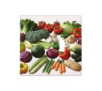Introducción de varias placas de pared de verduras, cubierta decorativa para interruptor de luz, 2 cubiertas de toma de corriente, placa de interruptor eléctrico, cubierta de placa frontal