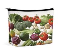 Introducción de Varias Verduras Bolsa de Maquillaje Bolsa de Maquillaje de Viaje portátil Bolsas de cosméticos Bolsa con Cremallera Bolsa pequeña para artículos de tocador para Mujeres