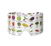 Introducción de varias verduras con estampado de orejeras para dormir para adultos y niños, suaves, opacas, para viajes, siesta, hogar, oficina