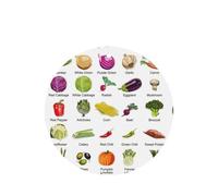 Introducción de varias verduras con impresión de 10 tarjetas ambientadoras, juego de ambientadores para decoración de coche con aroma a coche