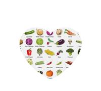 Introducción de varias verduras con impresión de 10 tarjetas ambientadoras, juego de ambientadores para decoración de coche con aroma a coche