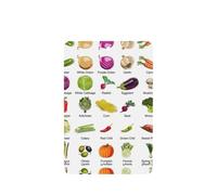 Introducción de varias verduras con impresión de 10 tarjetas ambientadoras, juego de ambientadores para decoración de coche con aroma a coche