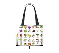 Introducción de varias verduras con impresión de cachorros, mascotas, perros, bolsas de transporte para perros pequeños, gatos y conejos