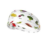 Introducción de varias verduras estampadas elásticas deportivas con diadema, compatible con casco, para senderismo, ciclismo, correr, entrenamiento