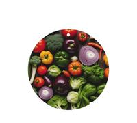 Introducción de varias verduras imprimiendo 10 tarjetas ambientadoras, ambientador colgante perfumado para coche, hojas fragantes para uso en coche