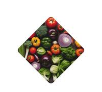 Introducción de varias verduras imprimiendo 10 tarjetas ambientadoras, ambientador colgante perfumado para coche, hojas fragantes para uso en coche