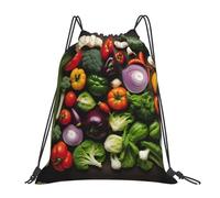 Introducción De Varias Verduras Imprimir Unisex Bolsa De Deporte Con Cordón Mochilas Deportiva Plegable Mochila Con Cordón Para Yoga Baloncesto Playa