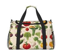 Introducción de varias verduras Weekender Overnight Carry On, para mujeres y hombres, perfecta para viajeros frecuentes, Black, Talla única