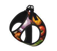 Introducción de varios chalecos de correa para mascotas con estampado de verduras, para perros pequeños, ajustable y cómodo, esencial para gatos y cachorros