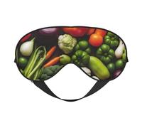 Introducción de varios vegetales con estampado ligero para dormir, transpirable, bloquea la luz, viajes, yoga, aventuras al aire libre
