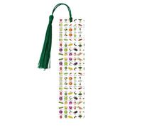 Introducción de varios vegetales con impresión de 5 marcapáginas de madera para hombres y mujeres, regalos para adultos, marcadores de libros para leer y estudiar