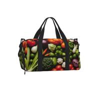 Introducción de varios vegetales estampados para hombres y mujeres, bolsa cruzada de mano, equipaje, fitness, entrenamiento, fin de semana, senderismo, deportes