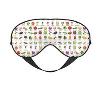 Introducción de varios vegetales que imprimen suaves bloques de sueño de doble uso, máscara de ojos opaca para dormir