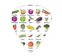 Introducción de varios vegetales StOlmx Guitar Pick Set - Diseño de impresión completa, 3 grosores disponibles
