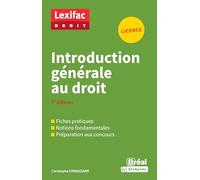 Introduction générale au droit: Licence