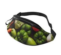 Introduction of Various Vegetables Print Pack - Riñonera unisex ligera y ajustable para viajes y correr