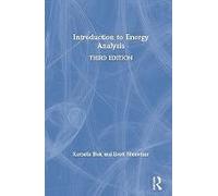 Introduction To Energy Analysis
