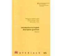 Introduction To English Descriptive Grammar (vol. Ii)