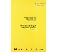 Introduction To English Descriptive Grammar (vol. Ii)