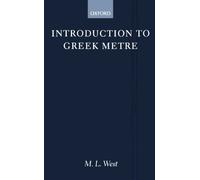 Introduction To Greek Metre (Clarendon Paperbacks)