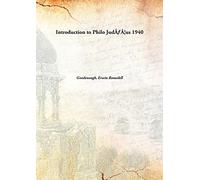 Introduction to Philo JudÃƒ¦us 1940 [Hardcover]