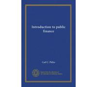Introduction to public finance