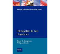 Introduction to Text Linguistics (Longman Linguistics Library)