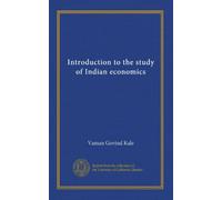 Introduction to the study of Indian economics