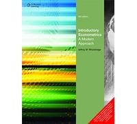 Introductory Econometrics A Modern Approach
