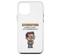 Introirtuoso Estoy aquí para Ayudar, Pero Prefiero no ser Carcasa para iPhone 12 Mini